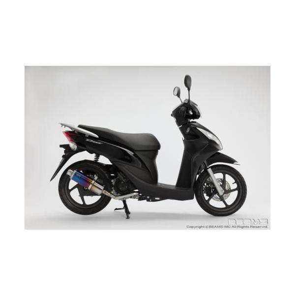 マフラー 送料無料 BEAMS ビームス マフラー ディオ110/Dio110 SS300チタン B142-09-000