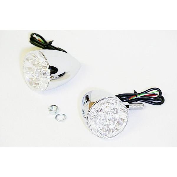 WW製 世界ウォーク製 デイトナ675R LED ウインカー hanabi シングル役立つこと メッキ上半身 働き掛ける仕かける ウィンカー