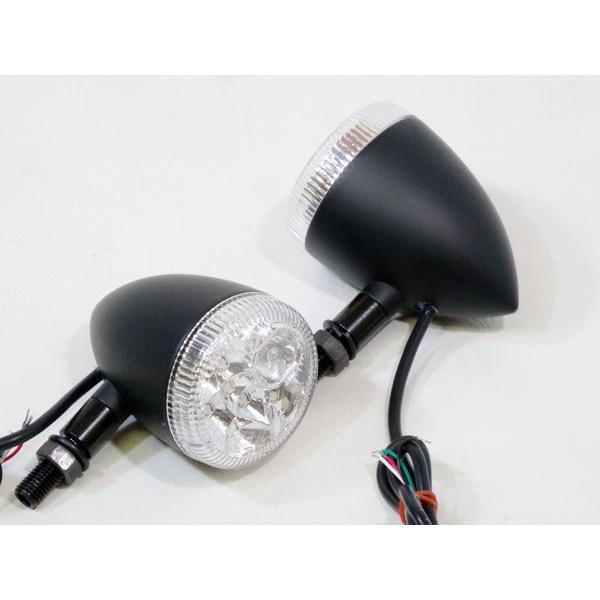 WW製 ワールドウォーク CB400フォア（1997年4月〜） LED ウインカー hanabi 3ファンクション ブラックボディ 左右セット ウィンカー
