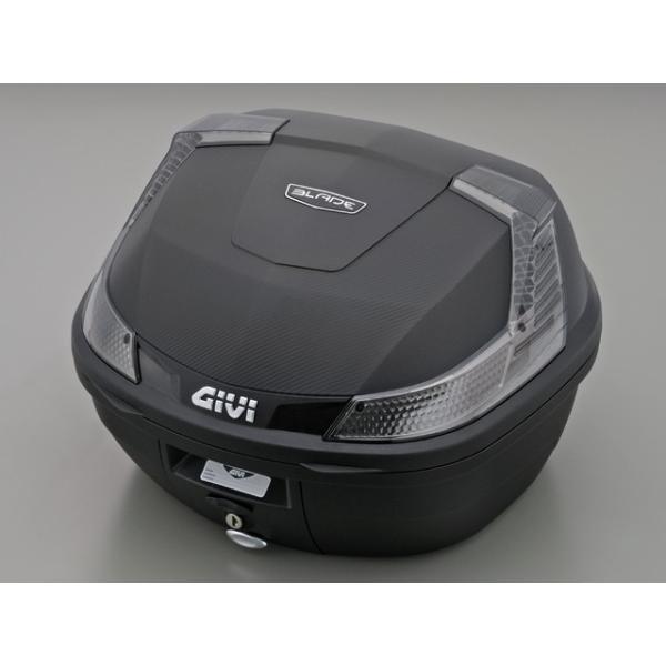 GIVI ジビ リアボックス バイク用 ボックス モノロックケース B37NTD TECH 未塗装ブラック（黒） 78038