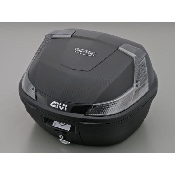 送料無料 GIVI ジビ リアボックス バイク用 ボックス モノロックケース B37NTD TECH 未塗装ブラック 黒 78038