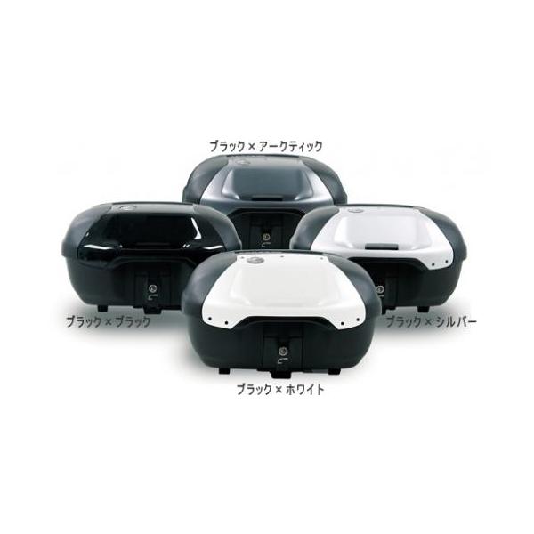 HEPCO&amp;BECKER ヘプコ＆ベッカー JOURNEY トップケース ボックス TC42 ブラック×シルバー 容量:42L 610085-0001