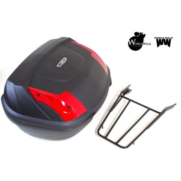 無料特典付 ワールドウォーク CB400SF(スーパーフォア)/SB VTEC SP-3 Revo(レボ) リアキャリア＆リアボックス (48L) セット