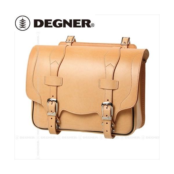 送料無料 DEGNER デグナー SB-50 レザーサドルバッグ タン 9L