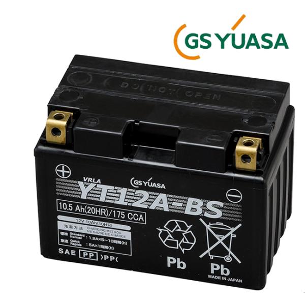 GSユアサバッテリー FT12A-BS/FTZ9-BS/互換バッテリー YT12A-BS
