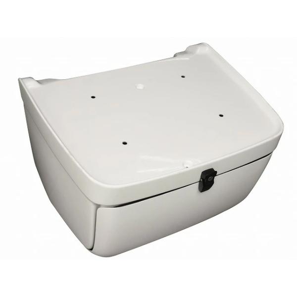 送料無料 ジャイロキャノピー用 純正風 トランクタイプ リアボックス 白 ta02 ta03 リヤボックス トップケース FRP 白ゲル 軽量 鍵付 国内生産_5
