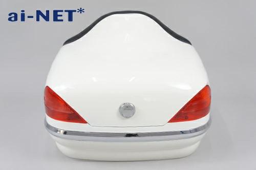 1ヶ月保証付 リアボックス トップケース ベンツ風 PS250 HELIX ヘリックス リアボックス アタッチメント付 汎用品 ホワイト 白_4