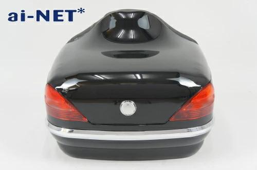 1ヶ月保証付 リアボックス トップケース ベンツ風 バルカンクラシック400 リアボックス アタッチメント付 汎用品 ブラック 黒_4