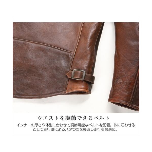DEGNER デグナー19WJ-14 カウレザーダブルジャケット ブラック サイズM_5
