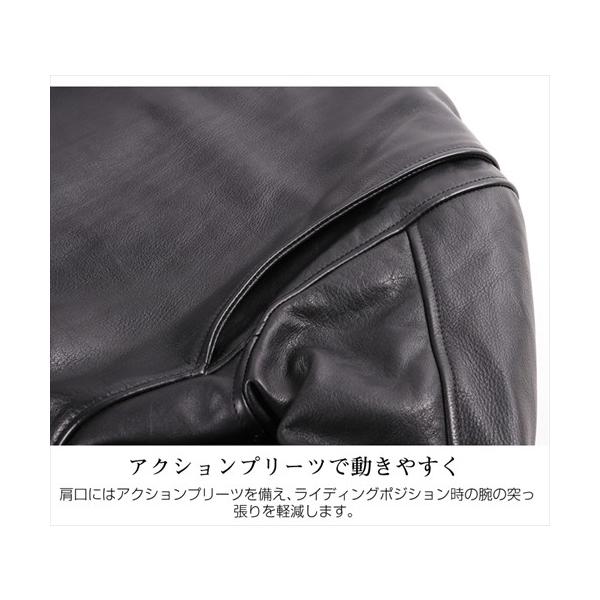 DEGNER デグナー19WJ-14 カウレザーダブルジャケット ブラウン サイズL_6