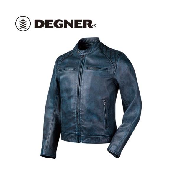 DEGNER デグナー 18SJ-6 ゴートレザージャケット ネイビー サイズ2XL