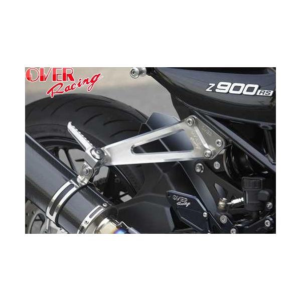 送料無料 オーヴァーレーシング OVER マフラータンデムステー L/R ブラック Z900RS 2018 オーバーレーシング