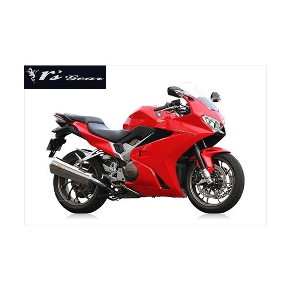 送料無料 アールズギア VFR800F/X用 14- マフラー ワイバン スリップオン クロスオーバルTI WH21-03XT