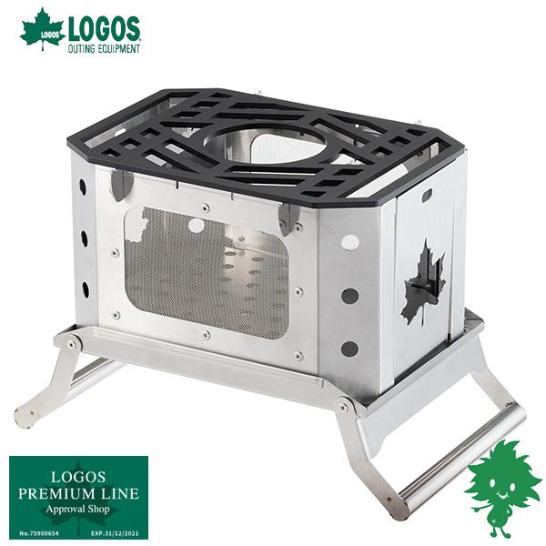 LOGOS ロゴス LOGOS グレートたき火グリル 81064090 BBQ BOX型焚火台 キャンプ アウトドア コンパクト 収納バッグ付き_2