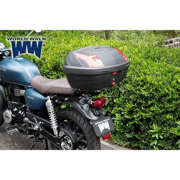 WW/ワールドウォーク GB350用リアキャリア 48リッターボックスセットwca-55-hwb48 インナー付き カスタムパーツ バイク