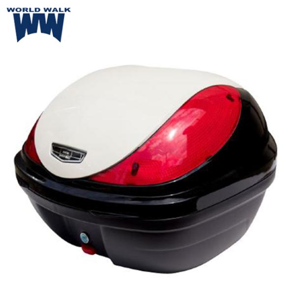 WW製 スーパーカブC125専用リアボックス32L hwb32-2-BK パールシャイニングブラック×パールシュガーケンベージュ（ブラック）