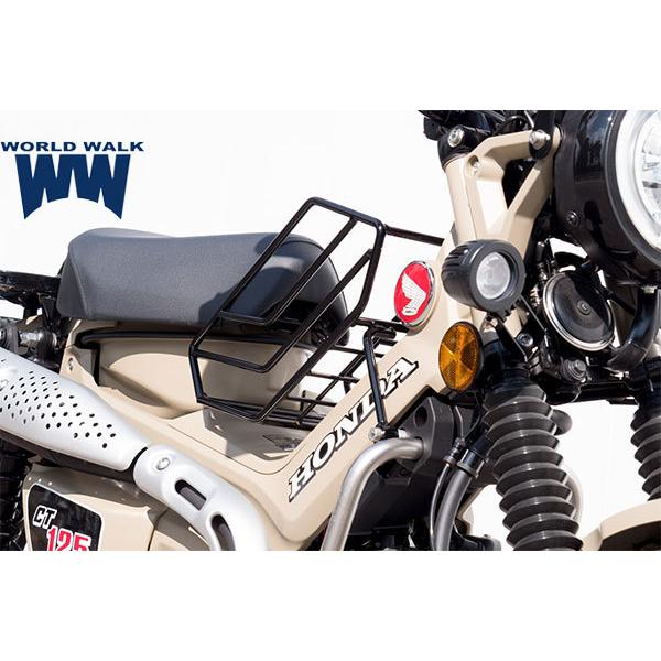 日本製 WW製 ワールドウォーク ハンターカブ CT125用 センターバスケット 積載 アクセサリー バイク用品 wca-bsk-1 キャリア_4