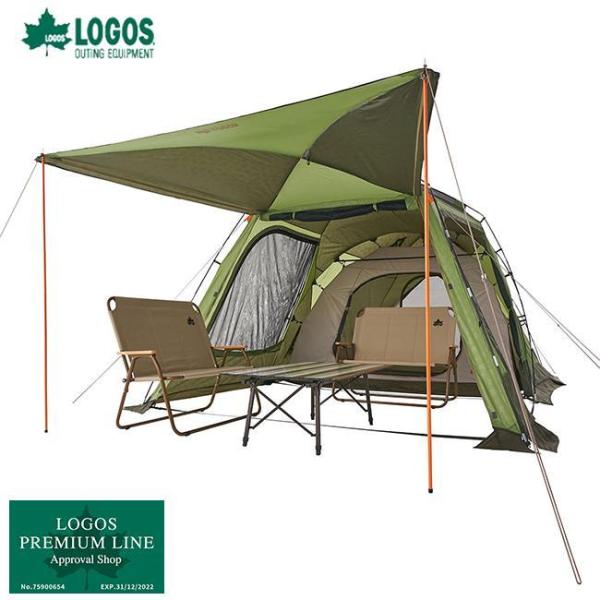 LOGOS ロゴス neos PANELスクリーンドゥーブル XL-BB (71201001) ２ルームテント 4〜6人用 デビルブロック採用 広いリビングスペース 車体連結可能 キャンプ