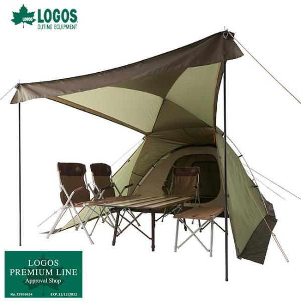 LOGOS ロゴス neos PANEL オーニングプラトーXL-BB テント (71201002) ２ルームテント インナーテントファミリーテント 4〜6人用 キャンプテント