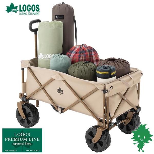 LOGOS ロゴス Tradcanvas 丸洗い長いモノOKキャリー 84720740 約117L 大容量 キャリーカート ワンタッチ開閉 キャリー キャンプ ピクニック