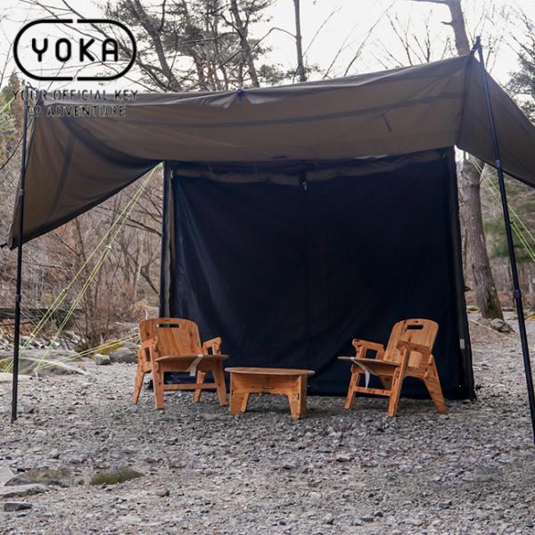 YOKA(ヨカ) YOKA CABIN 蚊帳 蚊除け 防虫ネット テントアクセサリー キャンプアウトドア 収納袋付き ヨカ キャビン テント スクリーン