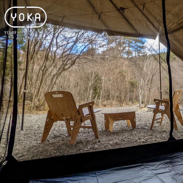 YOKA(ヨカ) YOKA CABIN 蚊帳 蚊除け 防虫ネット テントアクセサリー キャンプアウトドア 収納袋付き ヨカ キャビン テント スクリーン_3