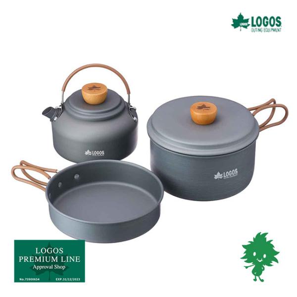 LOGOS/ロゴス 81210212 クッカー＆ケトルセット クッキング用品 食器 ボトル ソロキャンプ やかん ヤカン 鍋 炒める 焼く 煮る 茹でる