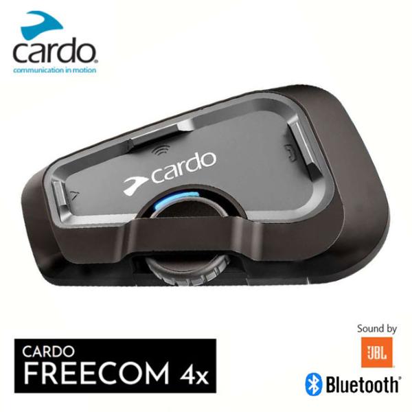 送料無料 正規品 Cardo/カルド FREECOM 4X フリーコム4 シングル FRC4X003 オートバイ専用 インカム Bluetooth ブルートゥース 防水 JBL サウンド