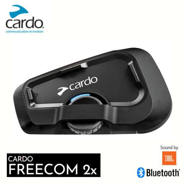 送料無料 正規品 Cardo/カルド FREECOM 2X フリーコム2X シングル FRC2X003 オートバイ専用インカム Bluetooth ブルートゥース 防水 JBL バイク用
