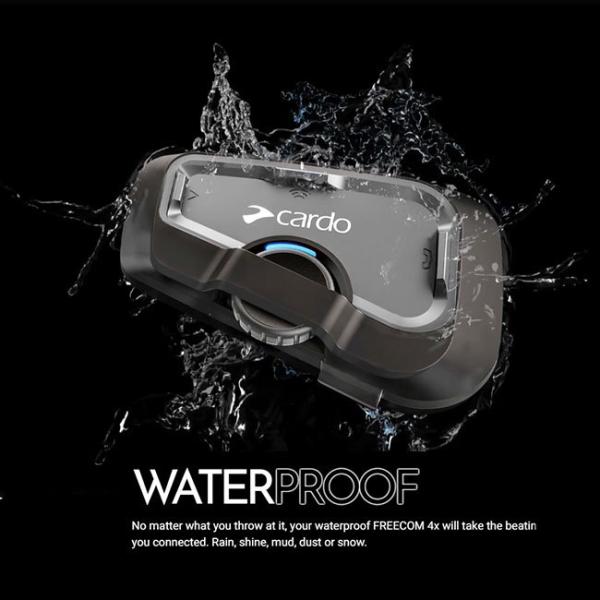 送料無料 正規品 Cardo/カルド FREECOM 2X フリーコム2X シングル FRC2X003 オートバイ専用インカム Bluetooth ブルートゥース 防水 JBL バイク用