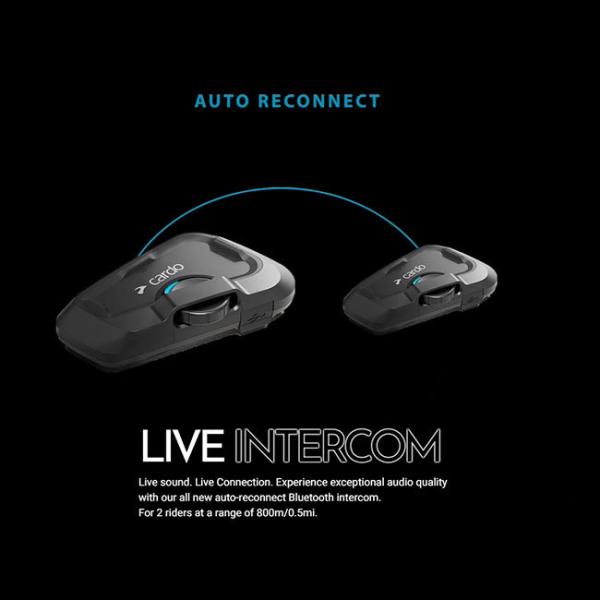 送料無料 正規品 Cardo/カルド FREECOM 2X フリーコム2X シングル FRC2X003 オートバイ専用インカム Bluetooth ブルートゥース 防水 JBL バイク用