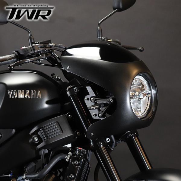送料無料 ZAMA製 ダークソリッドライトステー ZM-0001 ツイントレード YAMAHA XSR155用 ヘッドライトウインカー共有ステー 軽量アルミビレット 日本製