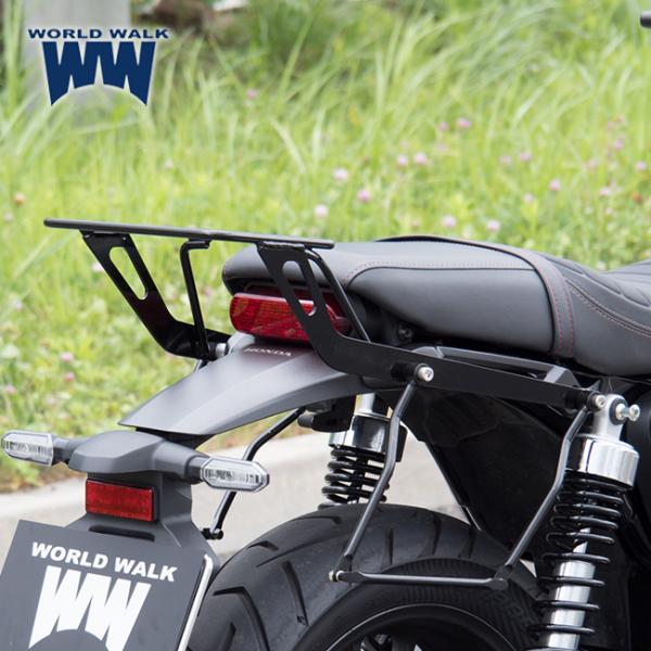 WW製/ワールドウォーク ホンダ GB350S用リアキャリア+バッグサポート1本セット wca-58-wca11b-1 ツーリングバッグ シンプル設計_4