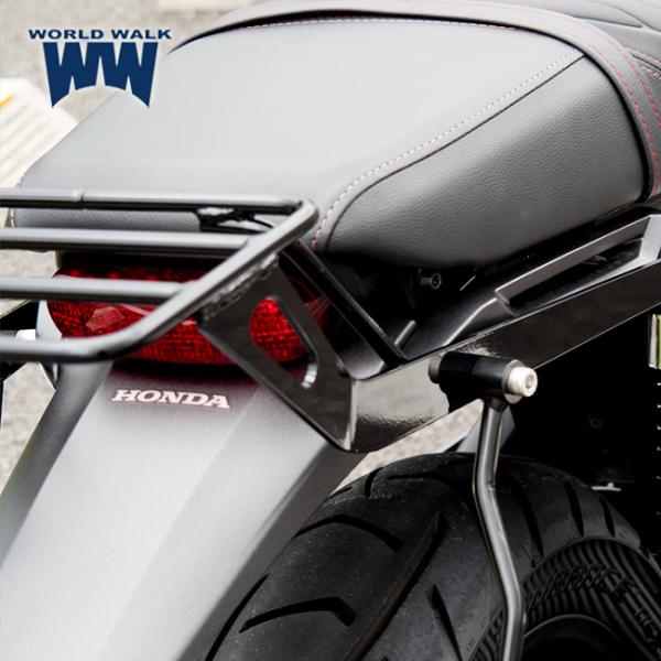 WW製/ワールドウォーク ホンダ GB350S用リアキャリア+バッグサポート1本セット wca-58-wca11b-1 ツーリングバッグ シンプル設計_6
