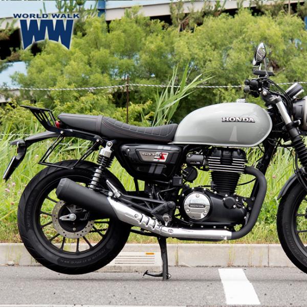 WW製/ワールドウォーク ホンダ GB350S用リアキャリア+バッグサポート2本セット wca-58-wca11b-2 ツーリングバッグ シンプル設計_8