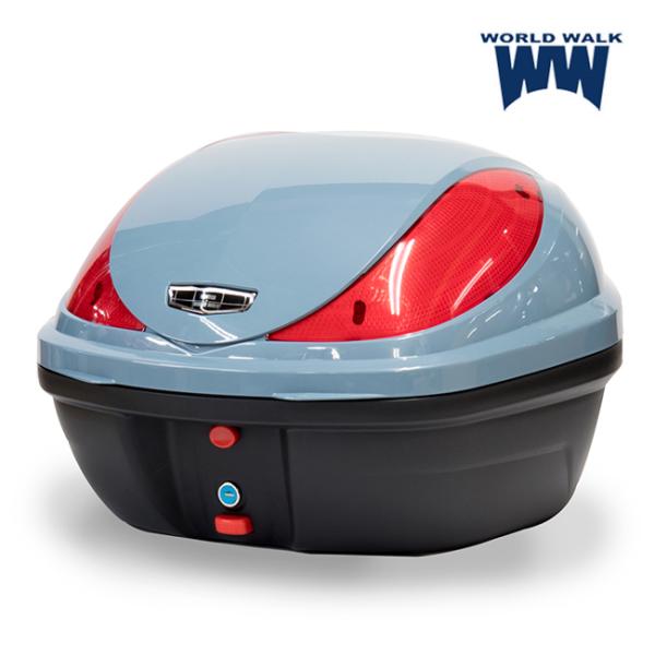 送料無料 ワールドウォーク ダックス125 純正色 塗装リアボックス パールカデットグレー 容量:32L hwb32-5 バイク用 汎用品