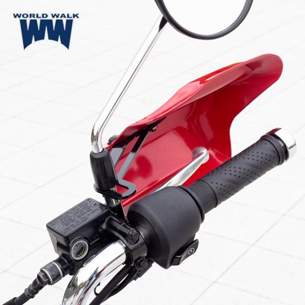 納期約1ヶ月〜 ワールドウォーク ダックス125専用 塗装ナックルガード パールネビュラレッド ws-44-RD 8BJ-JB04対応 防風 防寒_7