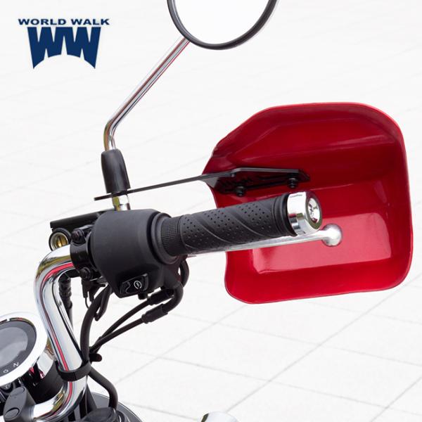 納期約1ヶ月〜 ワールドウォーク ダックス125専用 塗装ナックルガード パールネビュラレッド ws-44-RD 8BJ-JB04対応 防風 防寒_8