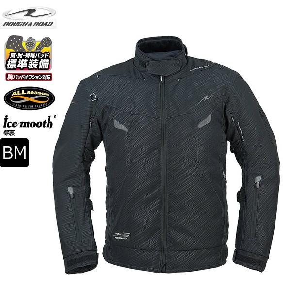 BMサイズ ラフ&ロード RR7251 エアベントライディングジャケット S-ブラック