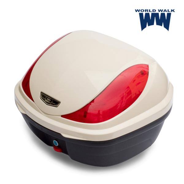 ワールドウォーク スーパーカブ110純正色塗装リアボックス クラシカルホワイト hwb32-6-whi 汎用品 WW製 32L ワンタッチ開閉品