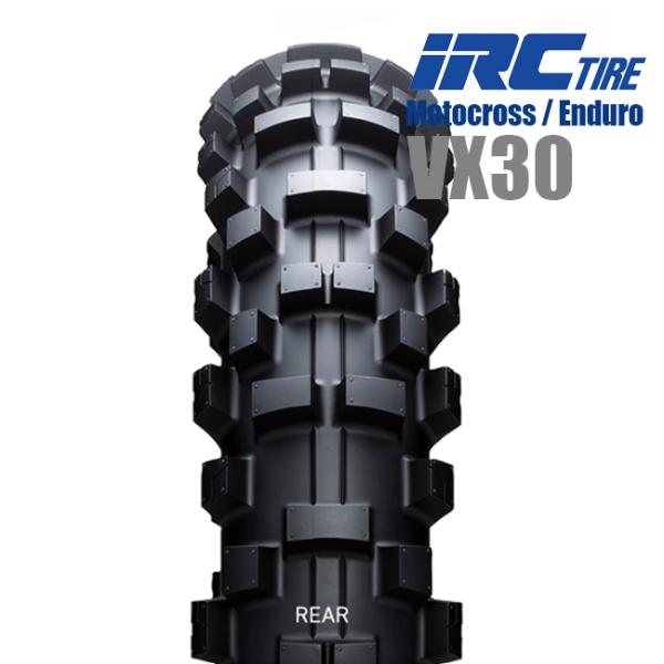 送料無料 IRC VX30 100/90-19 19inch 57M WT リア用 321658 アイアールシー チューブタイプ 公道走行不可 レース用 RACE オフロードタイヤ