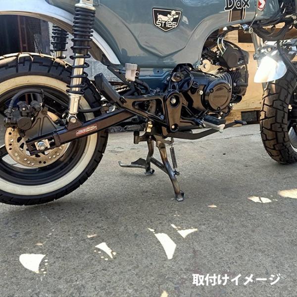 送料無料 TWR製 HONDA2022年以降モデル DAX ST125用センタースタンド ブラック メインスタンド カスタム 安全 転倒防止 メンテナンス 洗車 BP-B0323 ST125_3