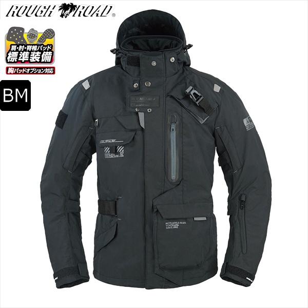 送料無料 ブラック/BM ラフ&amp;ロード RR7252　ウォーターシールドコマンドジャケット