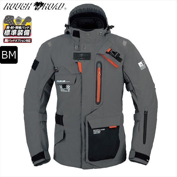 送料無料 グレー/BM ラフ&ロード RR7252　ウォーターシールドコマンドジャケット