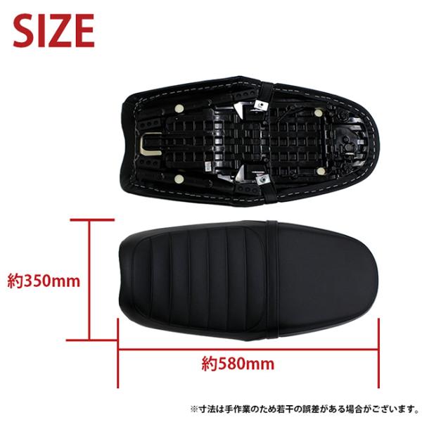 納期約1ヶ月 TWR シート HONDA 純正ベース加工 カスタムローダウンシート 3cm タックロール BP-B0349 CL250/CL500 ブラック ホンダ TWRオリジナル_2