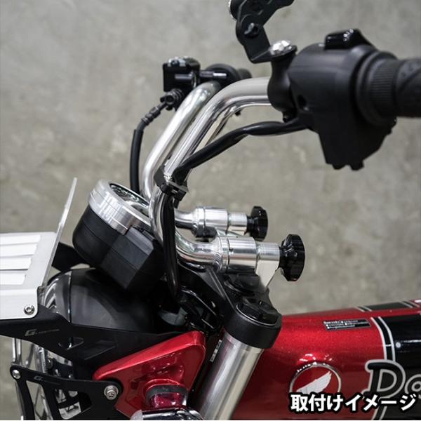 TWR製 HONDA 2022年以降モデル DAX125/モンキー125用 クルクル ハンドルバー キット BP-B0350SL シルバー ホンダ ダックス アルミ monkey_5