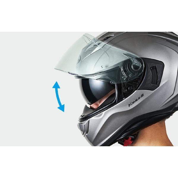 OGK KABUTO カムイ3 RIDGE KAMUI-III リッジ ホワイトブラック XS