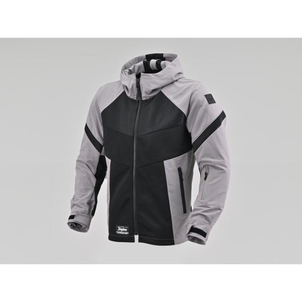 ブラックグレー/2XL 送料無料 DAYTONA/デイトナ DJ-010 ハーフメッシュパーカー 46816_1