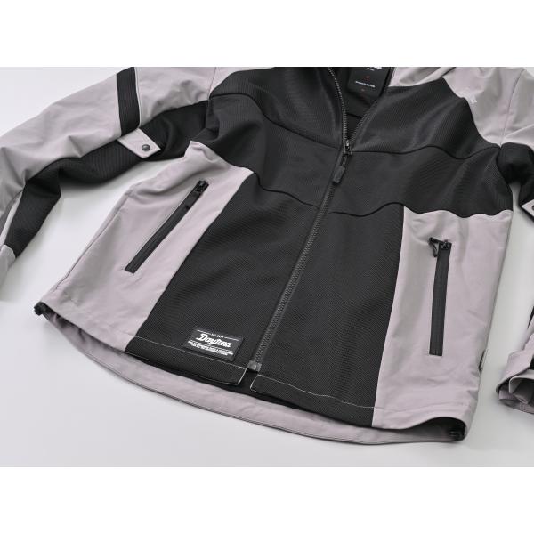 ブラックグレー/2XL 送料無料 DAYTONA/デイトナ DJ-010 ハーフメッシュパーカー 46816_6