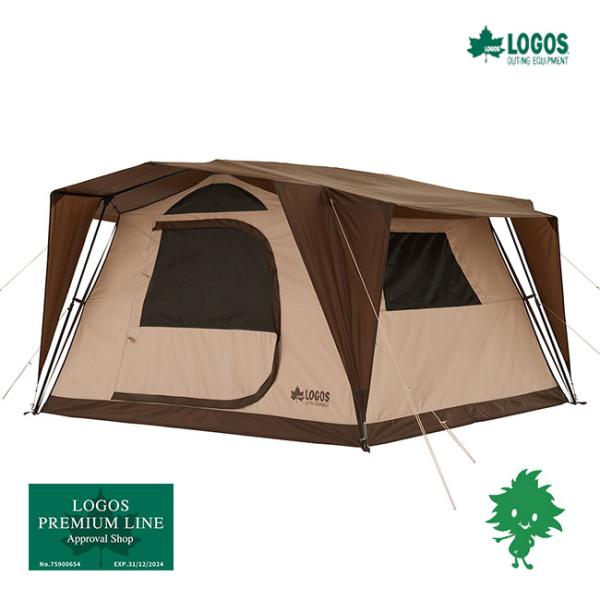 LOGOS/ロゴス 71201171 Tradcanvas イージーセット キャビンテント XL-BE 高機能メッシュ 風通し 一体型 ひさし フラップ構造 窓 収納バッグ